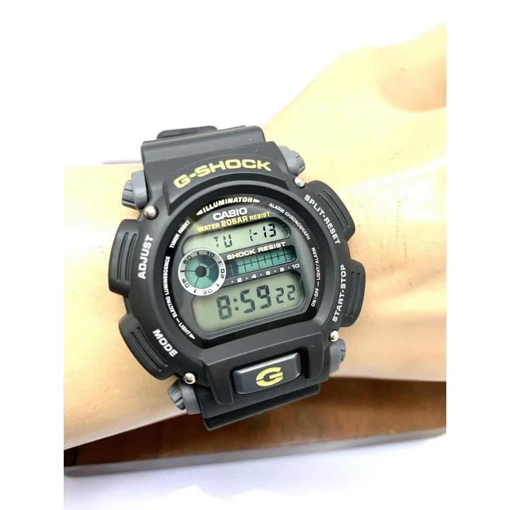 Casio Men's Watch G-Shock DW9052 Black Resin Digital Illuminator 44mm Sport 3232